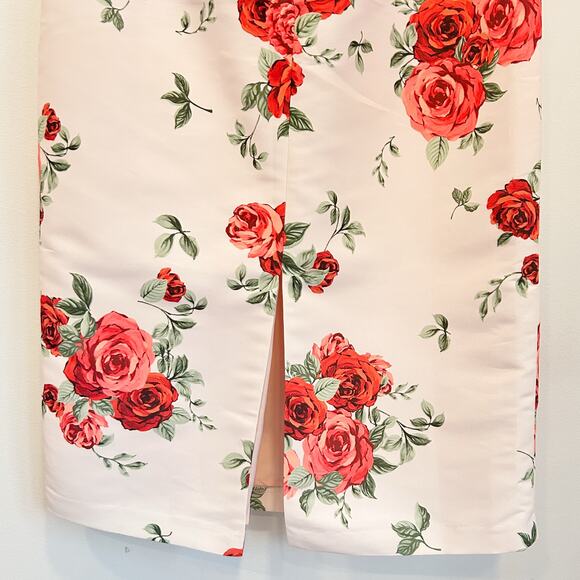 Sachin & Babi Nora Rose Notch Neck Taffeta Midi Dress - Picture 8 of 10